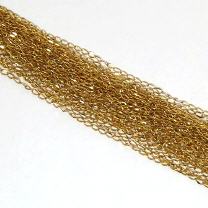 Edelstahl Kette gold 100cm