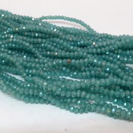 Glasstrang Opaque Turquoise Luster 2mm