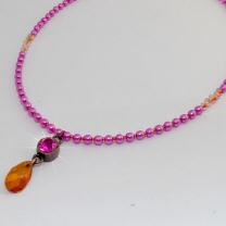 Kette Collier Herringbone Türkis