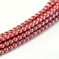 Pearl Shell Cranberry 3mm