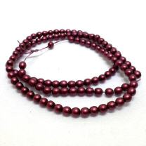 Pearl Shell Cranberry 4mm
